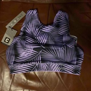 Chestee - The Ella 2-in-1 REVERSIBLE Sports Bra - Winter Tropics